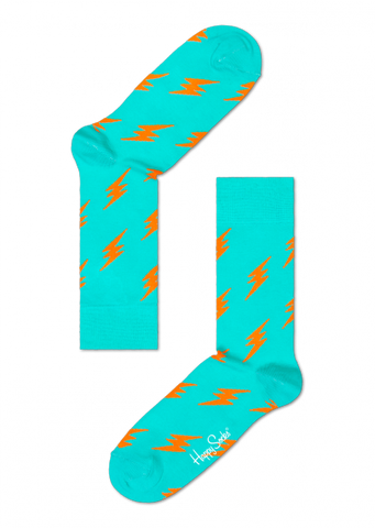 Flash Sock - Turquoise with Orange