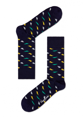 Jungle Sock - Blue with Colors