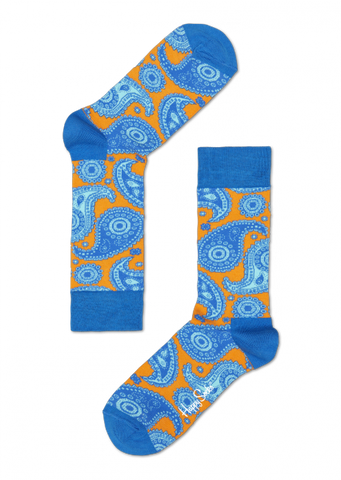 Paisley Sock - Blue