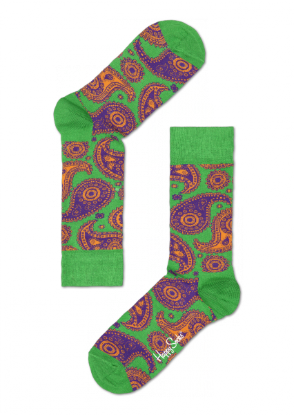 Paisley Sock - Green