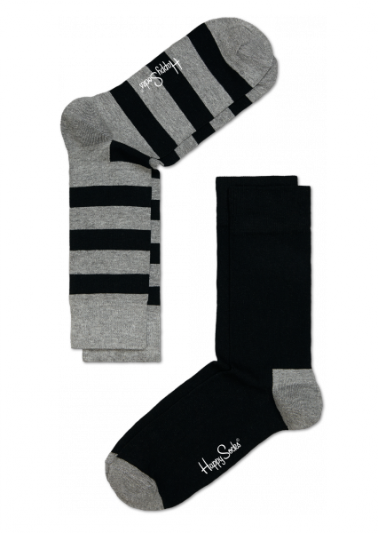 Stripe 2-Pack - Grey/Black