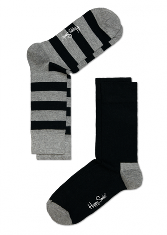 Stripe 2-Pack - Grey/Black