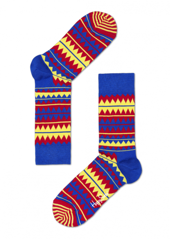 Zig Zag Sock - Blue