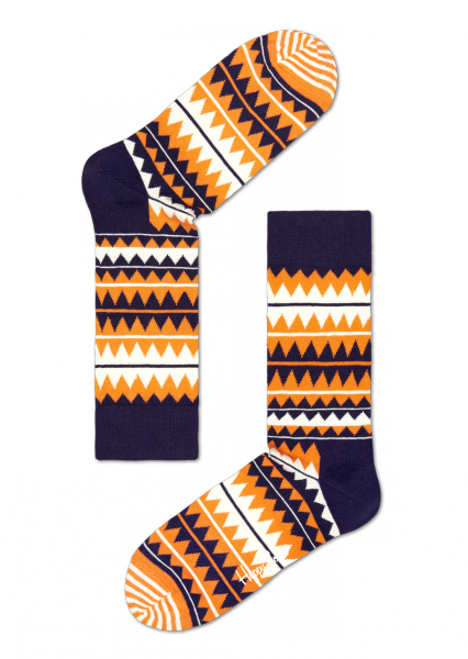 Zig Zag Sock - Orange