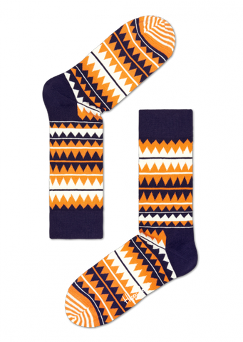 Zig Zag Sock - Orange